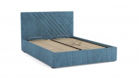 Кровать Гамма ш. 1400 (с основанием для хранения) (велюр тенерифе дасти блю) в Яровом - yarovoe.katalogmebeli.com | фото 2