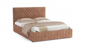 Кровать Гамма ш. 1400 (с основанием для хранения) (велюр тенерифе корица) в Яровом - yarovoe.katalogmebeli.com | фото