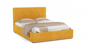 Кровать Гамма ш. 1400 (с основанием для хранения) (велюр тенерифе куркума) в Яровом - yarovoe.katalogmebeli.com | фото