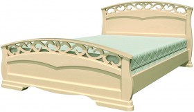 Кровать Грация-1 из массива сосны 1400*2000 Слоновая кость в Яровом - yarovoe.katalogmebeli.com | фото 21