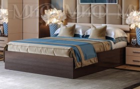 Кровать Нэнси 1,4м (Венге/капучино глянец) в Яровом - yarovoe.katalogmebeli.com | фото