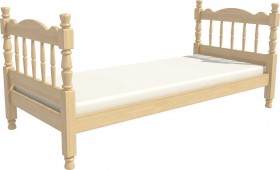 Кровать одинарная Аленка из массива сосны 800*1890 Сосна в Яровом - yarovoe.katalogmebeli.com | фото 3