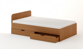 Кровать с ящиками 1200 (Бук темный) в Яровом - yarovoe.katalogmebeli.com | фото