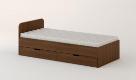 Кровать с ящиками 900 (Орех темный) в Яровом - yarovoe.katalogmebeli.com | фото 1