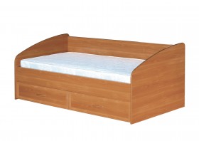 Кровать с ящиками с задней спинкой 900-1 без матраса Вишня Оксфорд в Яровом - yarovoe.katalogmebeli.com | фото