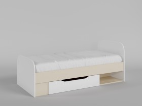 Кровать Санни 1650х750 (Белый/корпус Клен) в Яровом - yarovoe.katalogmebeli.com | фото