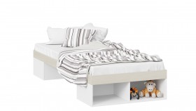 Кровать «Сканди»  Дуб Гарден/Белый в Яровом - yarovoe.katalogmebeli.com | фото