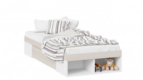 Кровать «Сканди» с ящиком Дуб Гарден/Белый в Яровом - yarovoe.katalogmebeli.com | фото