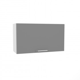 Квадро ВПГ 800 шкаф верхний горизонтальный высокий (Ваниль кожа/корпус Серый) в Яровом - yarovoe.katalogmebeli.com | фото