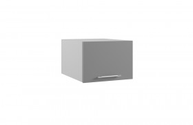 Лофт ГПГ 500 шкаф верхний горизонтальный глубокий (Штукатурка белая/корпус Серый) в Яровом - yarovoe.katalogmebeli.com | фото