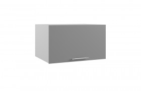 Лофт ГВПГ 800 шкаф верхний горизонтальный глубокий высокий (Штукатурка белая/корпус Серый) в Яровом - yarovoe.katalogmebeli.com | фото
