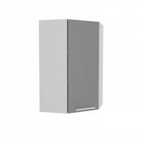 Лофт ВПУ 550 шкаф верхний угловой высокий (Штукатурка белая/корпус Серый) в Яровом - yarovoe.katalogmebeli.com | фото