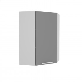 Лофт ВПУ 600 шкаф верхний угловой высокий (Штукатурка белая/корпус Серый) в Яровом - yarovoe.katalogmebeli.com | фото