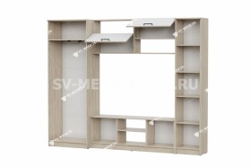 Мебель для гостиной МГС 3 Исполнение 1 Дуб Сонома / Белый в Яровом - yarovoe.katalogmebeli.com | фото 3