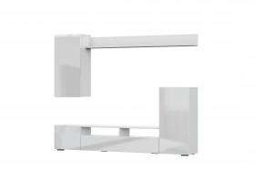 Мебель для гостиной МГС 4 (Белый/Белый глянец) в Яровом - yarovoe.katalogmebeli.com | фото 7