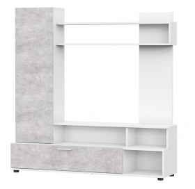 Мебель для гостиной "МГС 9" Белый / Цемент светлый в Яровом - yarovoe.katalogmebeli.com | фото 1