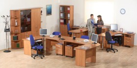 Мебель для персонала Альфа 61 Ольха в Яровом - yarovoe.katalogmebeli.com | фото