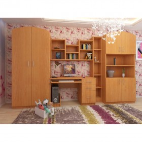 Детская Мишутка Комплект мебели (Вишня оксфорд) в Яровом - yarovoe.katalogmebeli.com | фото