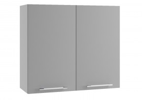 Монца П 800 шкаф верхний (Белый софт/корпус Серый) в Яровом - yarovoe.katalogmebeli.com | фото