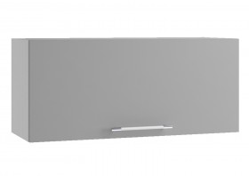 Монца ПГ 800 Шкаф верхний горизонтальный (Белый софт/корпус Серый) в Яровом - yarovoe.katalogmebeli.com | фото