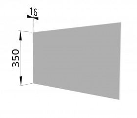 Панель торцевая (для шкафа горизонтального глубокого) ГПГ Ройс (Белый софт) в Яровом - yarovoe.katalogmebeli.com | фото