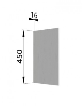 Панель торцевая (для шкафа горизонтального высокого) ВПГ Ройс (Грей софт) в Яровом - yarovoe.katalogmebeli.com | фото