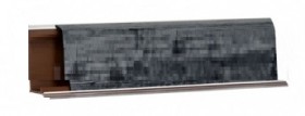 Плинтус LB-37, L=3000мм, каньон (черный) в Яровом - yarovoe.katalogmebeli.com | фото