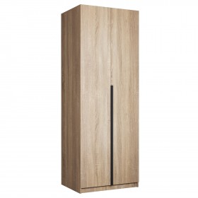 Шкаф 2-х дверный Локер "гармошка" Дуб Сонома (штанга) в Яровом - yarovoe.katalogmebeli.com | фото