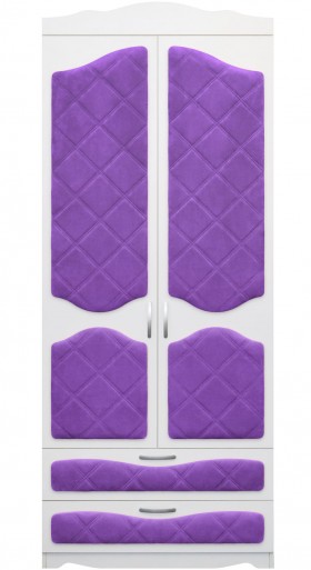 Шкаф 2-х створчатый с ящиками серии Иллюзия 32 Фиолетовый в Яровом - yarovoe.katalogmebeli.com | фото