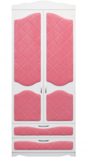 Шкаф 2-х створчатый с ящиками серии Иллюзия 89 Розовый в Яровом - yarovoe.katalogmebeli.com | фото