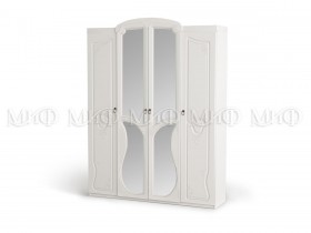 Шкаф 4-створчатый Мария (Белый глянец) в Яровом - yarovoe.katalogmebeli.com | фото