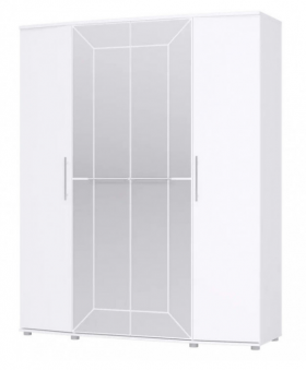 Шкаф 4х дверный Амели 1805 Белый в Яровом - yarovoe.katalogmebeli.com | фото