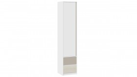 Шкаф для белья комбинированный «Сканди» Дуб Гарден/Белый/Глиняный серый в Яровом - yarovoe.katalogmebeli.com | фото
