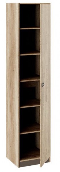 Шкаф для белья «Пилигрим» (Дуб Каньон светлый, Фон серый) в Яровом - yarovoe.katalogmebeli.com | фото 2