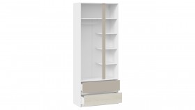 Шкаф для одежды комбинированный «Сканди» Дуб Гарден/Белый/Глиняный серый в Яровом - yarovoe.katalogmebeli.com | фото 2