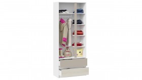 Шкаф для одежды комбинированный «Сканди» Дуб Гарден/Белый/Глиняный серый в Яровом - yarovoe.katalogmebeli.com | фото 3