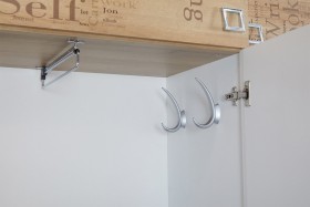 Шкаф для одежды «Оксфорд» (Ривьера/Белый с рисунком) в Яровом - yarovoe.katalogmebeli.com | фото 7