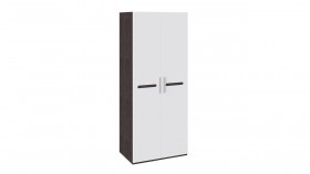 Шкаф для одежды с 2-мя дверями «Фьюжн» Белый глянец/Венге Линум в Яровом - yarovoe.katalogmebeli.com | фото