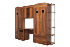 Шкаф комбинированный для белья с иллюминатором «Навигатор» (Дуб Каньон) в Яровом - yarovoe.katalogmebeli.com | фото 7
