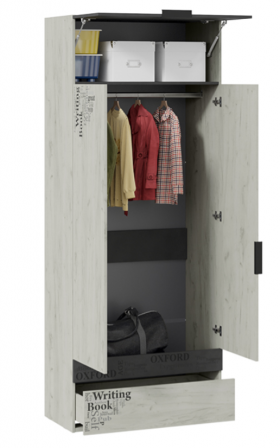 Шкаф комбинированный для одежды «Оксфорд-2» в Яровом - yarovoe.katalogmebeli.com | фото 2