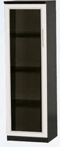 Шкаф нижний со стеклодверью ДЛЯ ГОСТИНОЙ ШНС-450 Венге/Дуб выбеленный в Яровом - yarovoe.katalogmebeli.com | фото