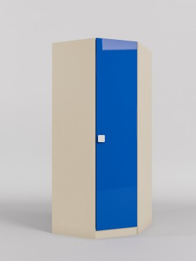 Шкаф угловой (угловая секция) Скай люкс (Синий/корпус Клен) в Яровом - yarovoe.katalogmebeli.com | фото 1