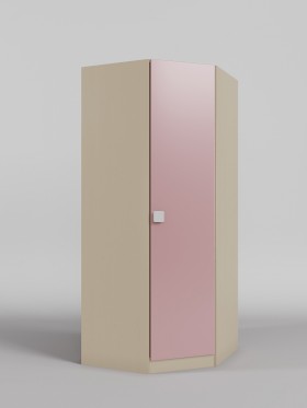 Шкаф угловой (угловая секция) Грэйси (Розовый/корпус Клен) в Яровом - yarovoe.katalogmebeli.com | фото