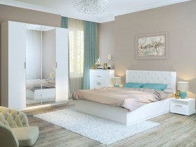 Спальня Тиффани (Белый текстурный) в Яровом - yarovoe.katalogmebeli.com | фото