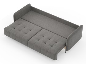 Валериан диван трёхместный прямой Стальной, ткань RICO FLEX 9292 в Яровом - yarovoe.katalogmebeli.com | фото 3