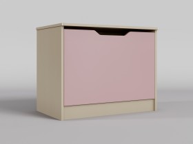 Ящик для игрушек Грэйси (Розовый/корпус Клен) в Яровом - yarovoe.katalogmebeli.com | фото